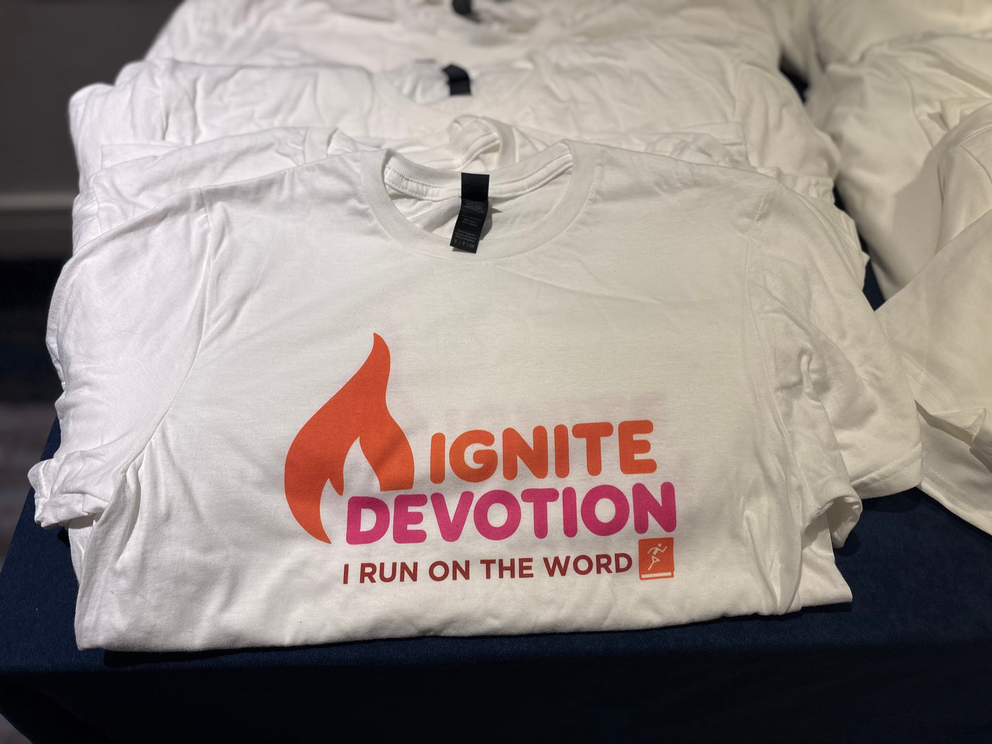 I RUN ON THE WORD short sleeve crew neck t-shirt