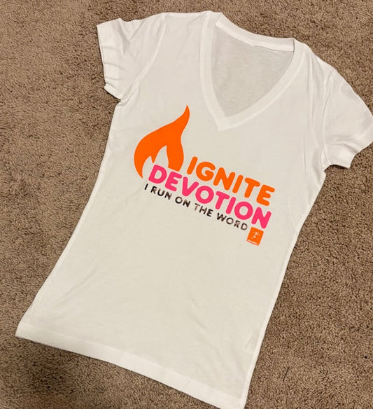 I RUN ON THE WORD short sleeve crew neck t-shirt